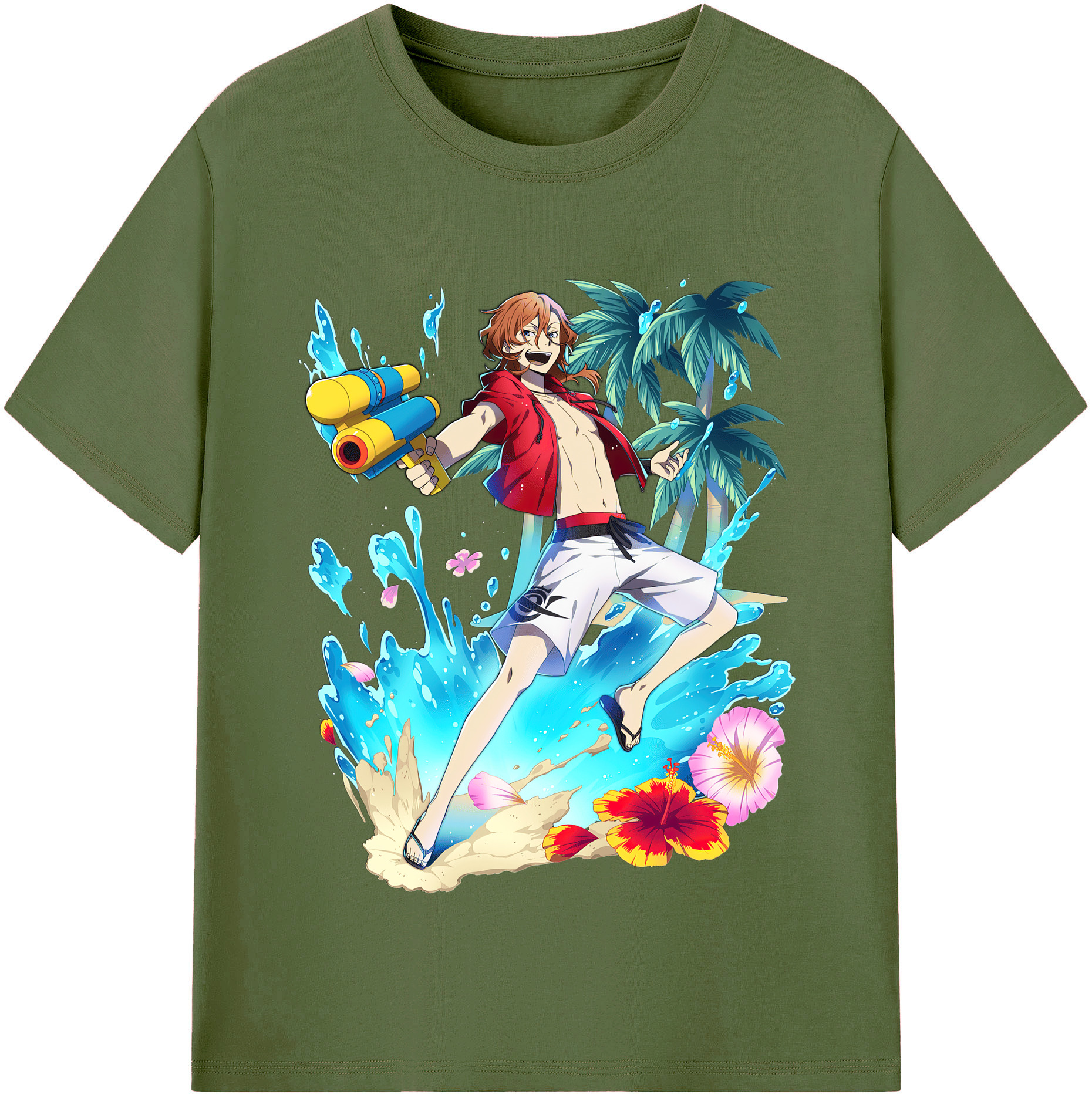 （画像用） 文豪ストレイドッグス Bungo Stray Dogs 綿100％半袖Tシャツ（フロントプリント）
